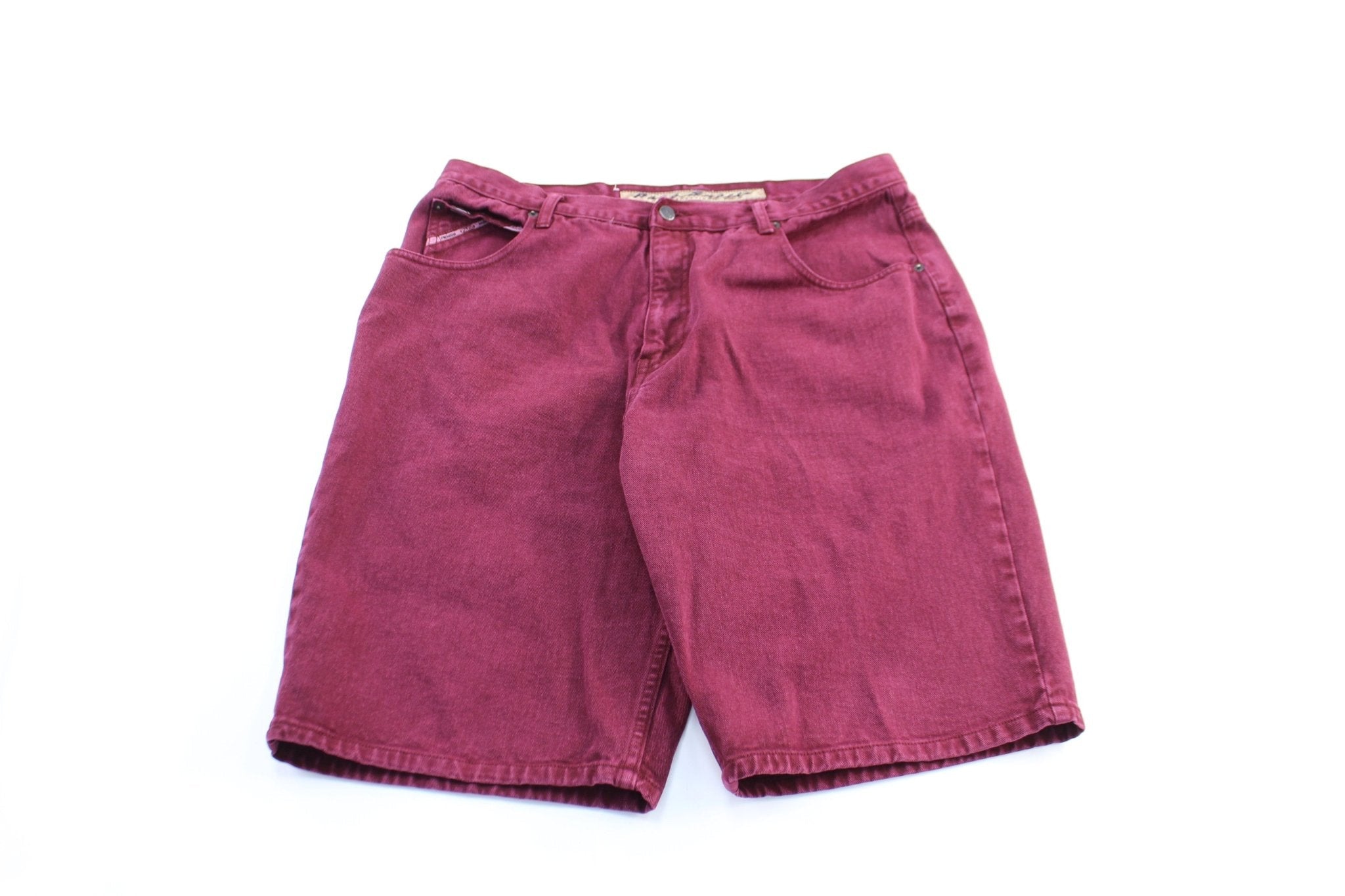 Paco Sports Burgundy Wash Denim Shorts - Pants/Shorts - Thrifted Threads