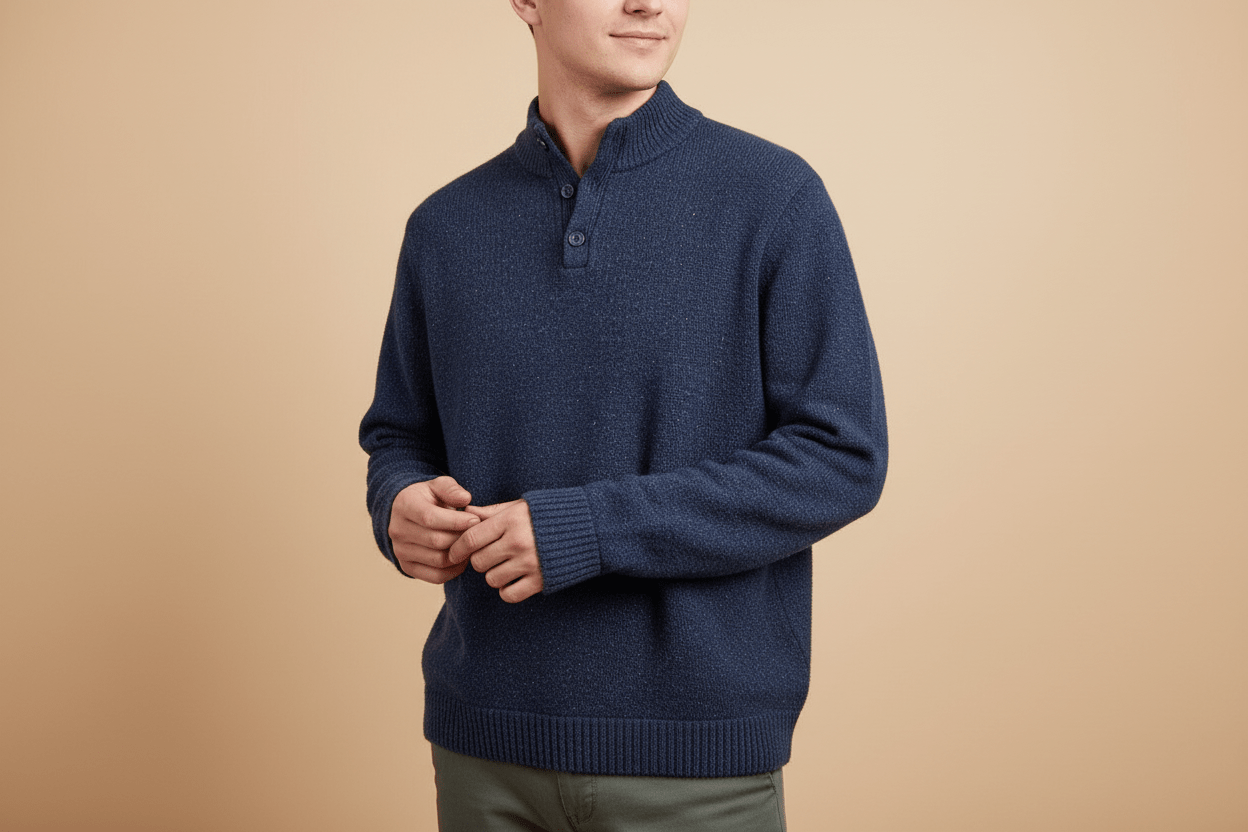 Patagonia Blue Pullover Knit Sweater - ThriftedThreads.com