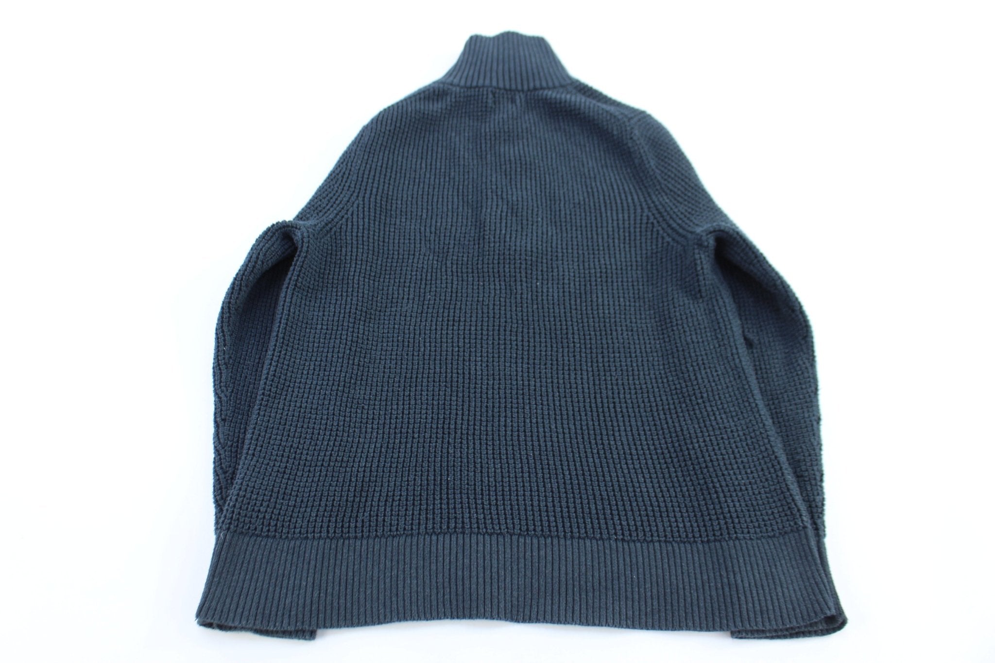Patagonia Blue Quarter Zip Knit Sweater - ThriftedThreads.com
