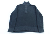 Patagonia Blue Quarter Zip Knit Sweater - ThriftedThreads.com