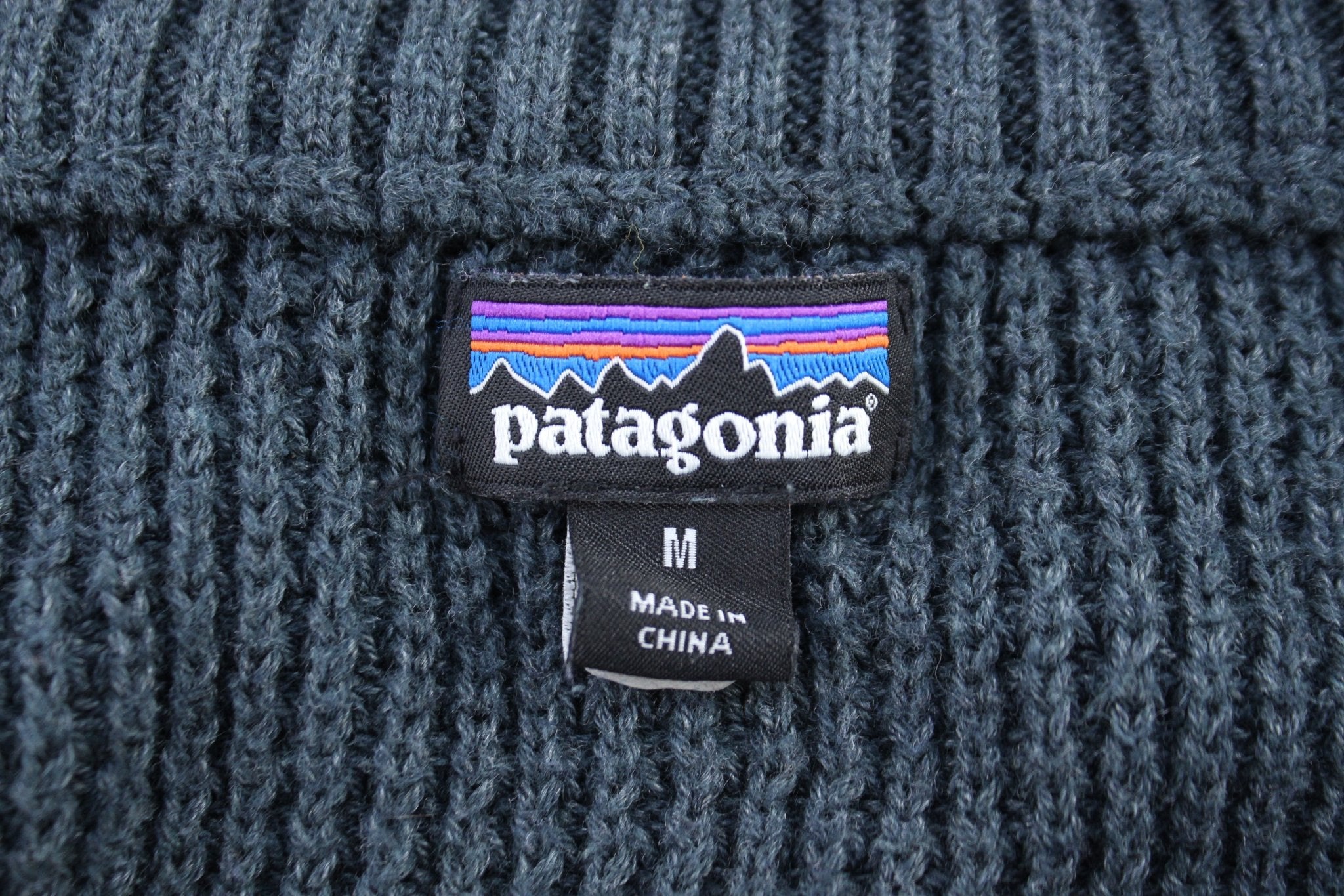 Patagonia Blue Quarter Zip Knit Sweater - ThriftedThreads.com
