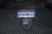 Patagonia Logo Patch Black Full Zip Sweater - ThriftedThreads.com