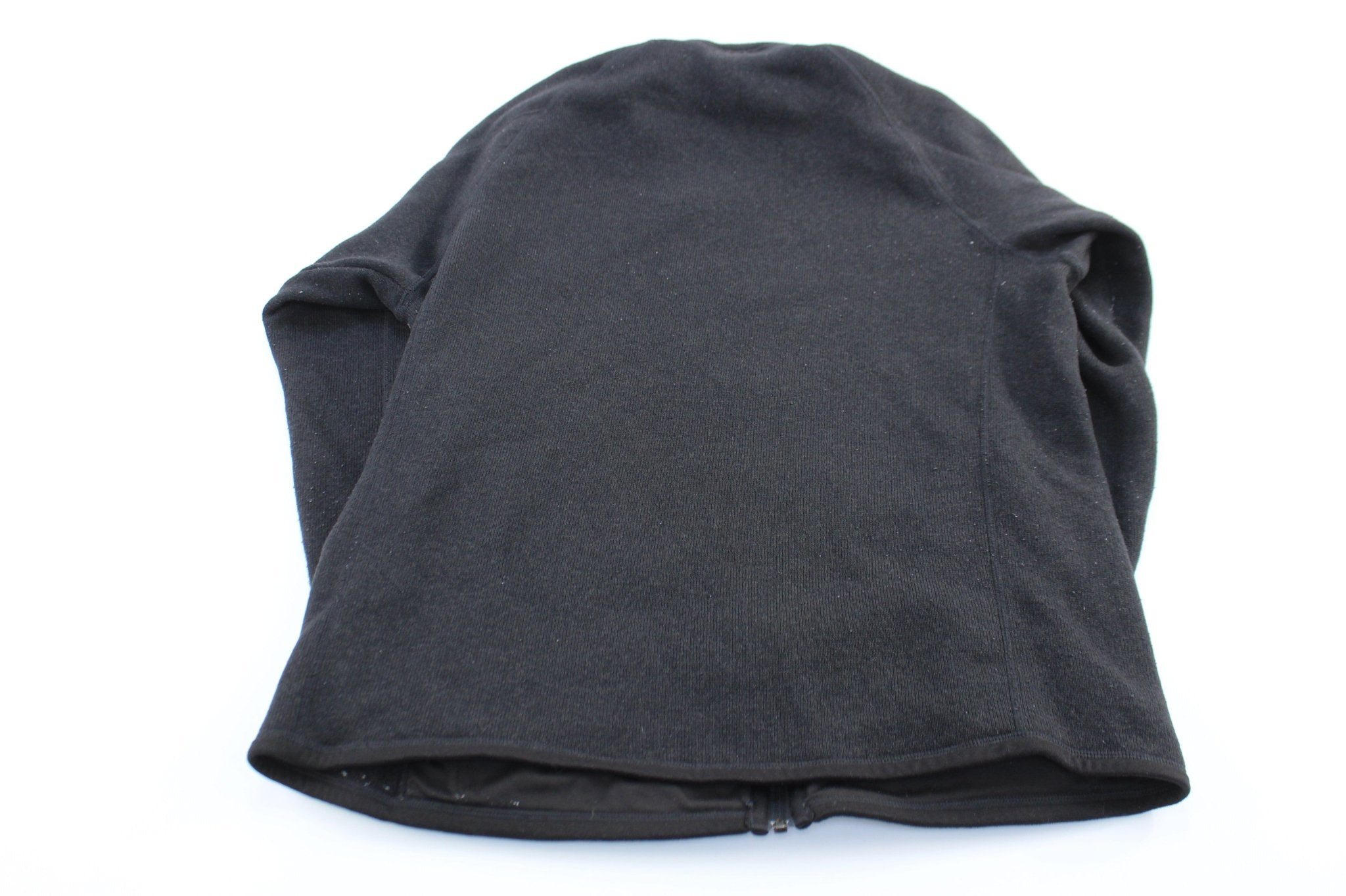 Patagonia Logo Patch Black Zip Up Jacket - ThriftedThreads.com