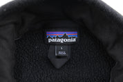 Patagonia Logo Patch Black Zip Up Jacket - ThriftedThreads.com