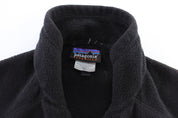 Patagonia Logo Patch Black Zip Up Vest - ThriftedThreads.com