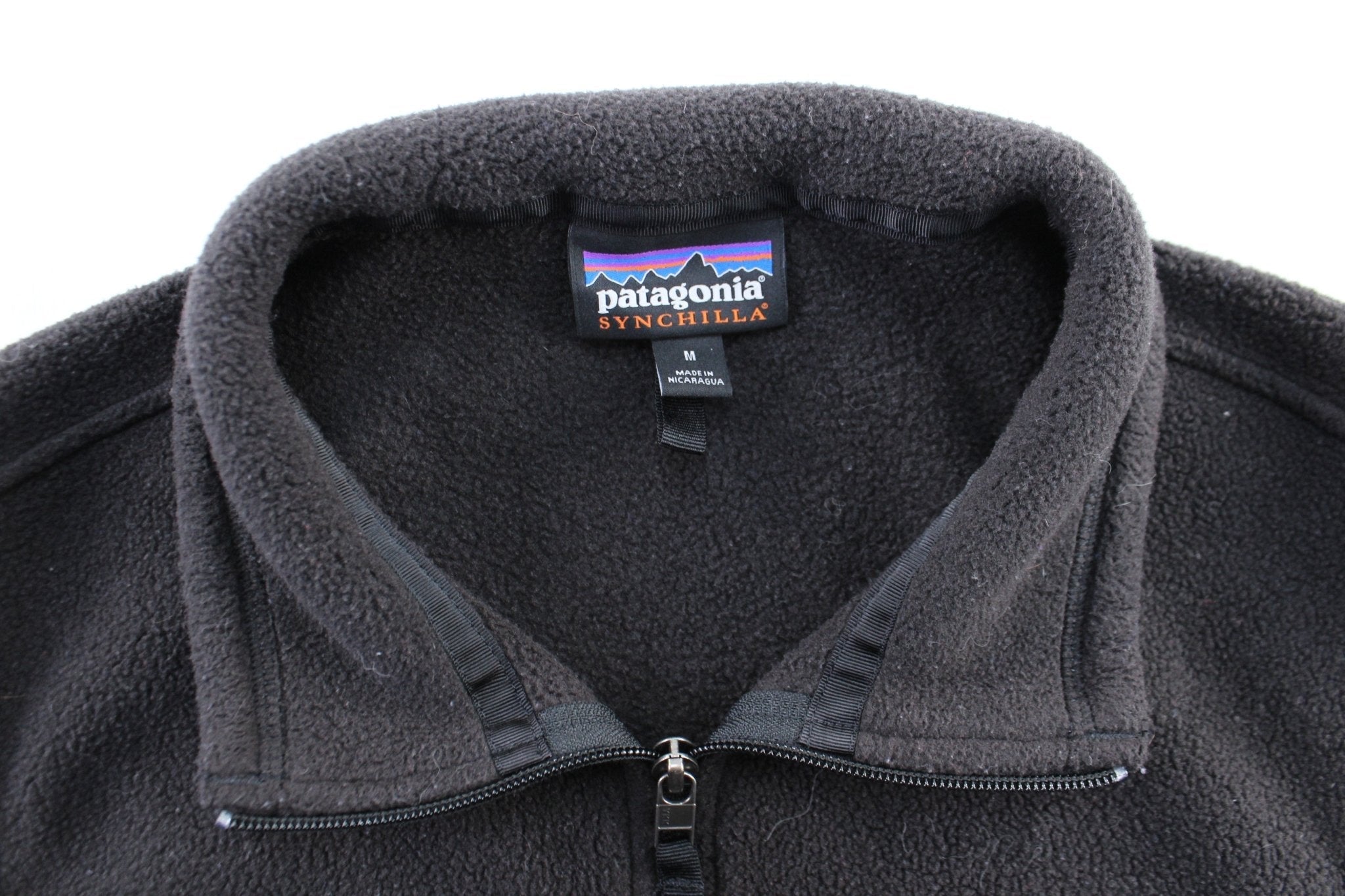 Patagonia Logo Patch Black Zip Up Vest - Jacket - Thrifted Threads