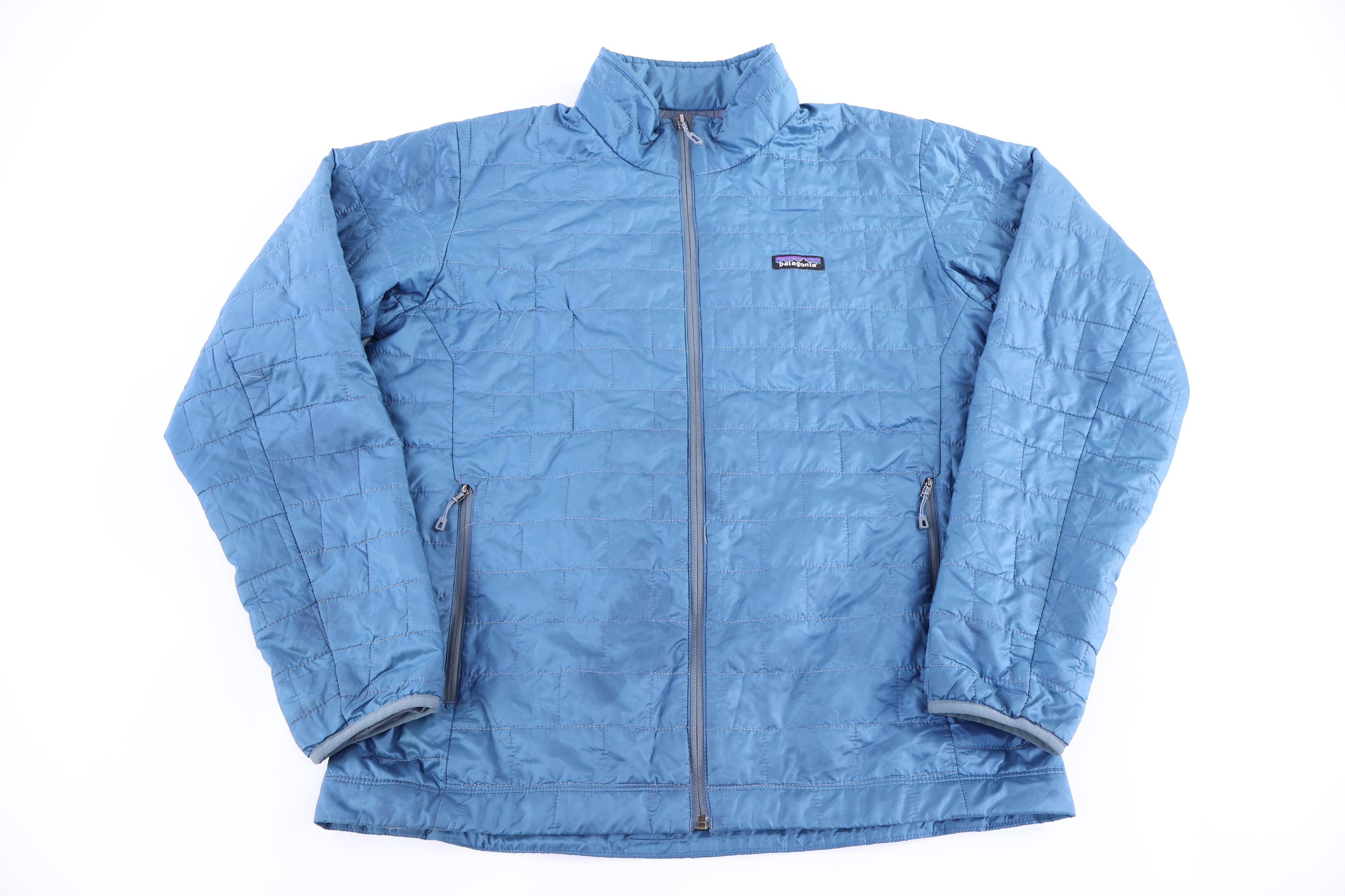 Patagonia Logo Patch Blue Full Zip Jacket - Jacket - Thrifted Threads