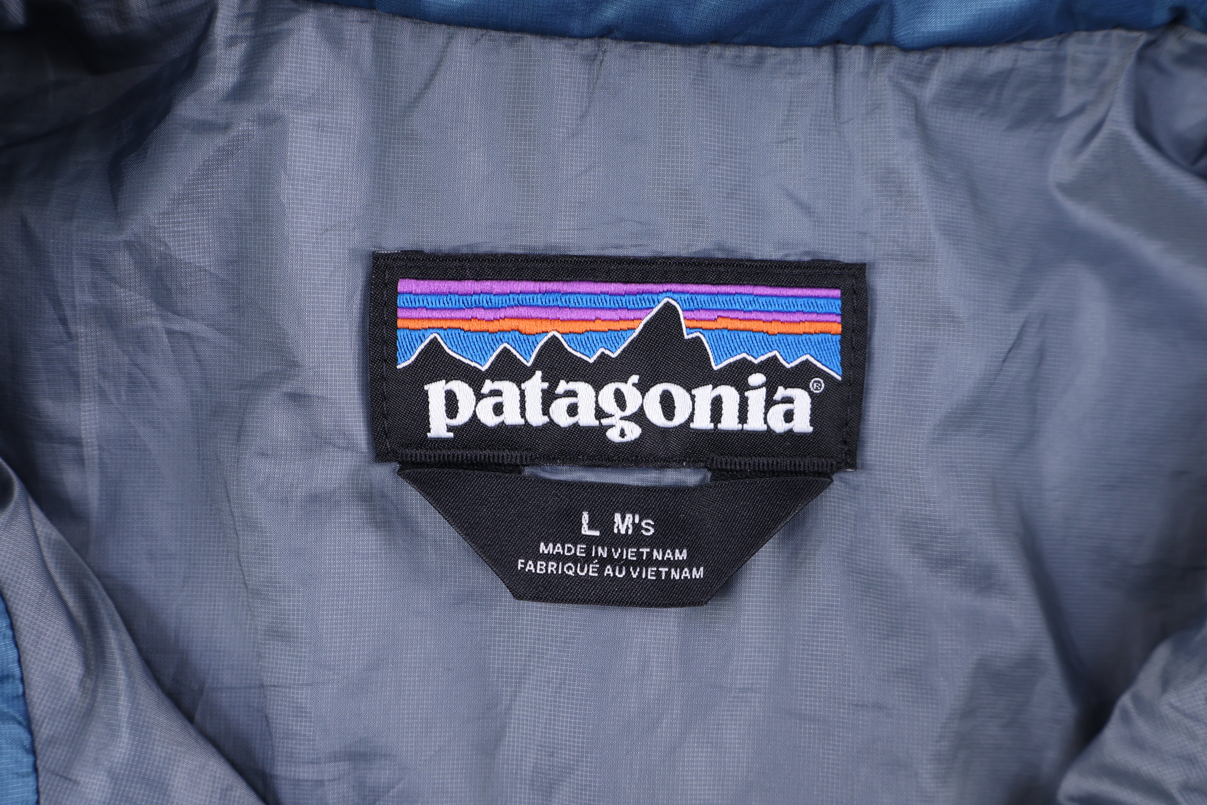 Patagonia Logo Patch Blue Full Zip Jacket - Jacket - Thrifted Threads
