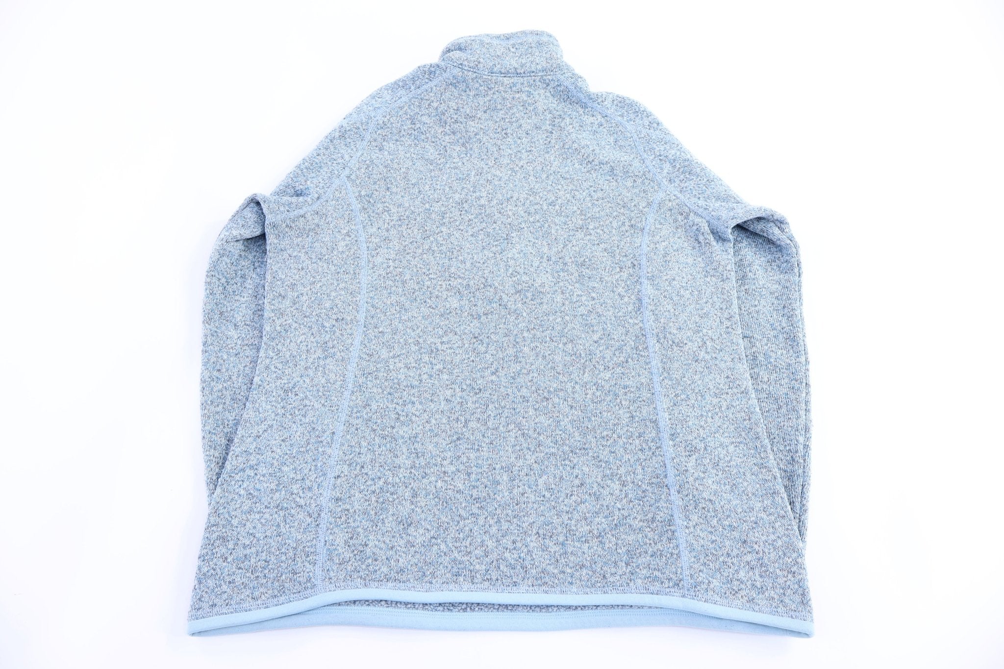 Patagonia Logo Patch Blue Quarter Zip Sweater - Sweater - Thrifted Threads