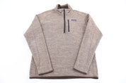 Patagonia Logo Patch Brown Quarter Zip Better Sweater - Sweater - Thrifted Threads