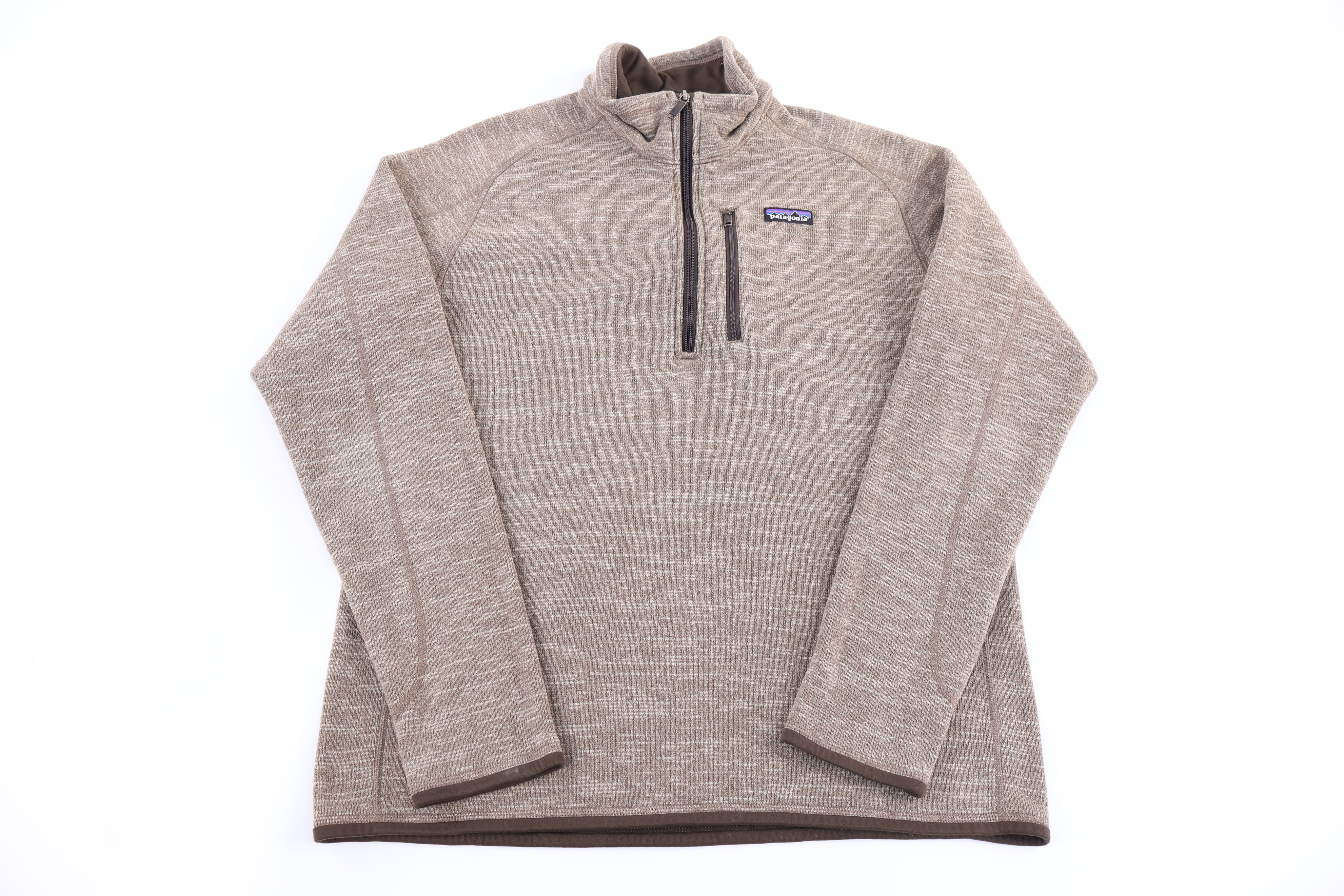 Patagonia Logo Patch Brown Quarter Zip Better Sweater - Sweater - Thrifted Threads