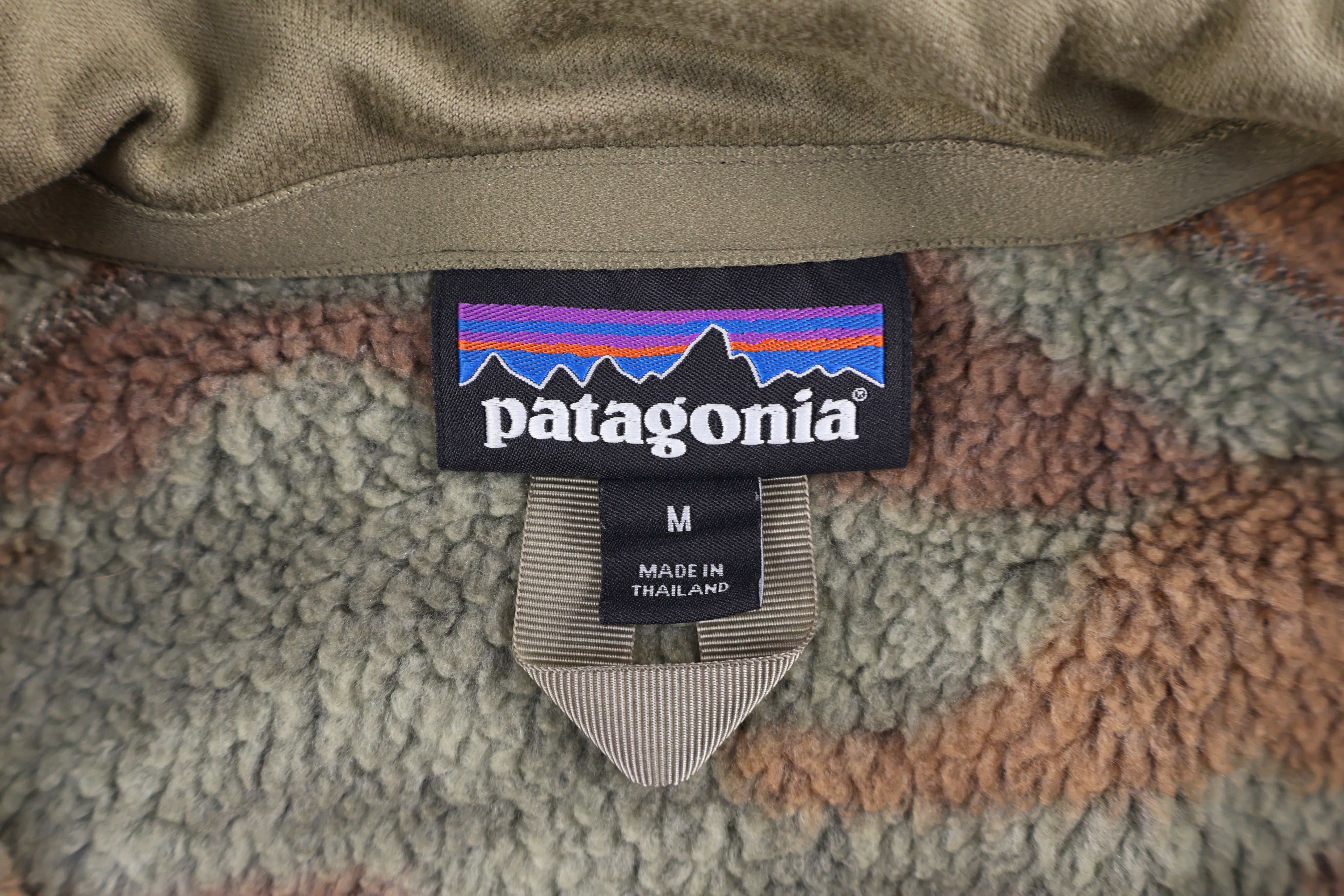 Patagonia Logo Patch Camo Half Zip Pullover - Sweater - Thrifted Threads
