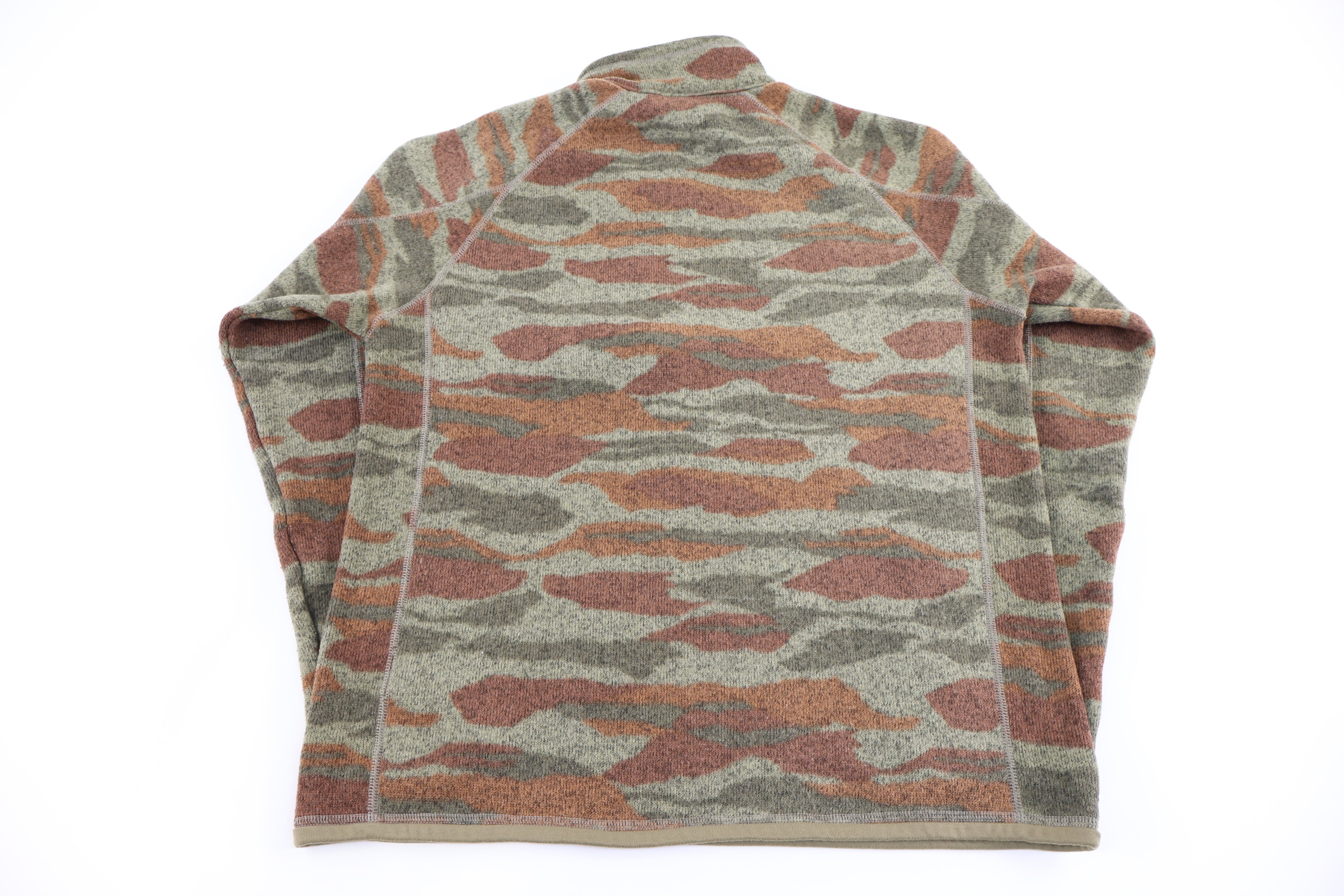 Patagonia Logo Patch Camo Half Zip Pullover - Sweater - Thrifted Threads