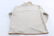 Patagonia Logo Patch Cream Snap - T Fleece Pullover - ThriftedThreads.com
