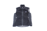Patagonia Logo Patch Fleece Zip Up Vest - ThriftedThreads.com