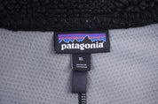 Patagonia Logo Patch Full Zip Deep Pile Sherpa Jacket - jacket - Thrifted Threads