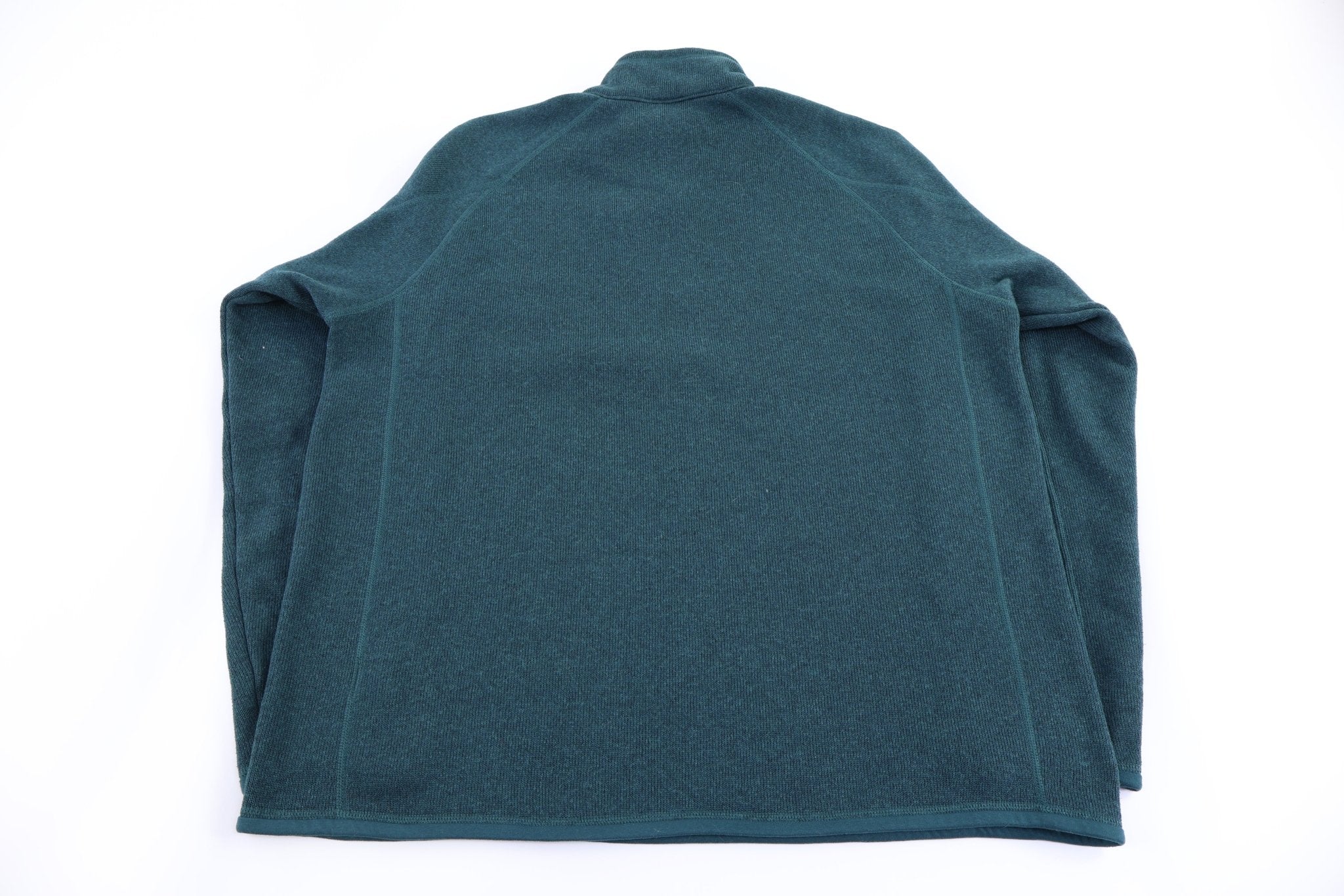 Patagonia Logo Patch Green Quarter Zip Pullover - Sweater - Thrifted Threads