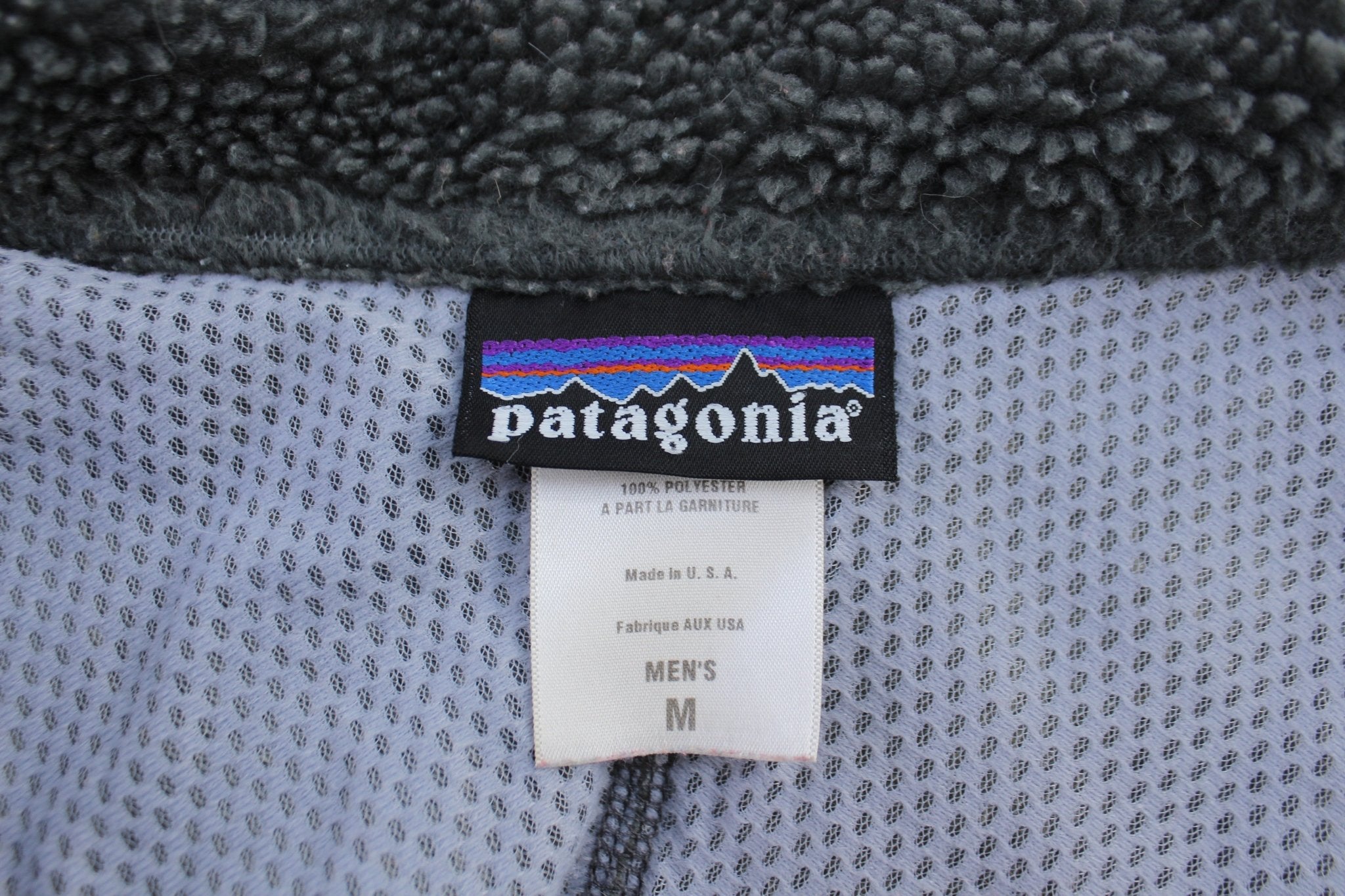 Patagonia Logo Patch Grey Classic Retro - X Jacket - ThriftedThreads.com