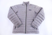 Patagonia Logo Patch Grey Full Zip Puffer Jacket - Jacket - Thrifted Threads
