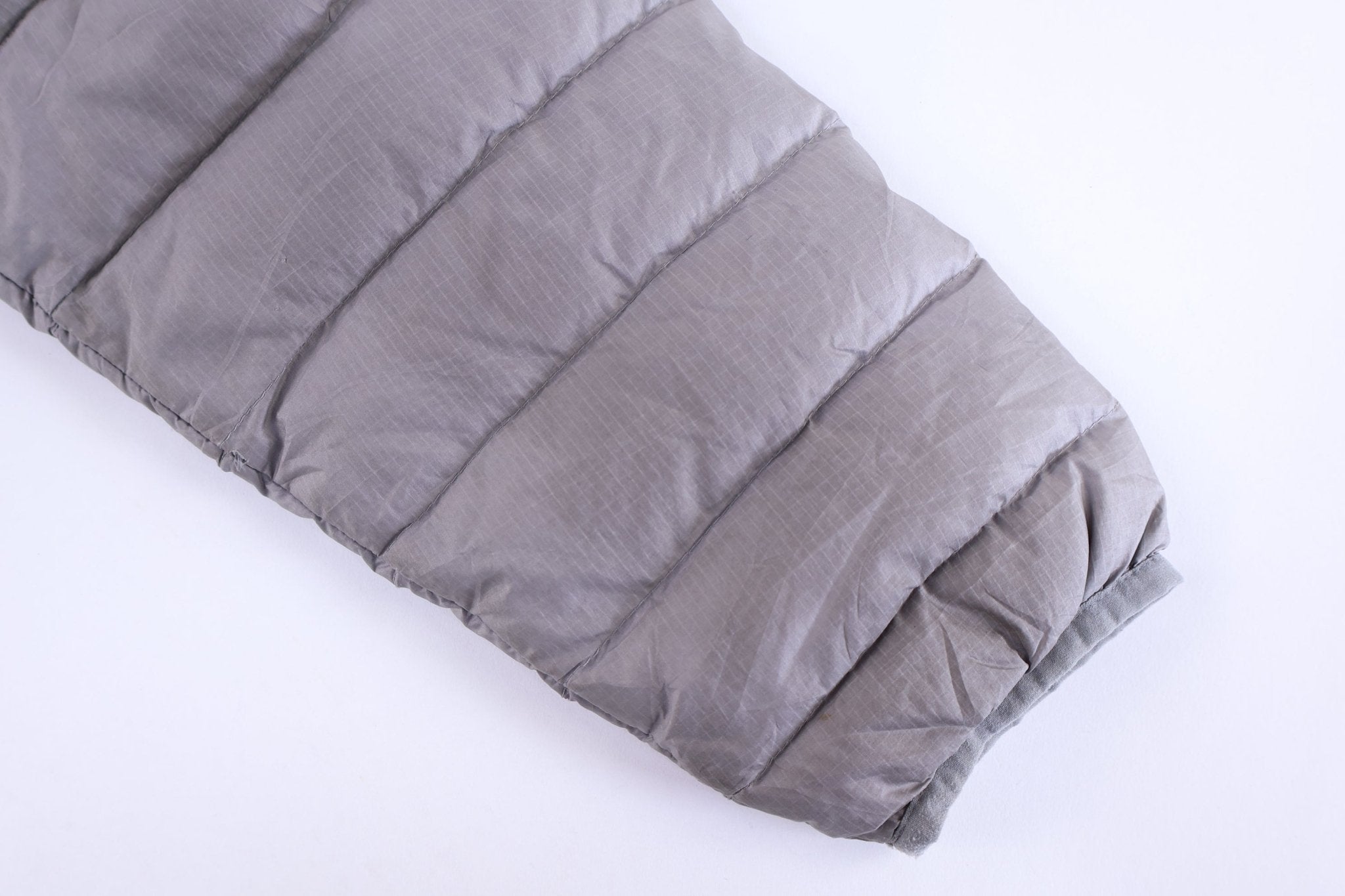 Patagonia Logo Patch Grey Full Zip Puffer Jacket - Jacket - Thrifted Threads