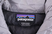 Patagonia Logo Patch Grey Full Zip Puffer Jacket - Jacket - Thrifted Threads