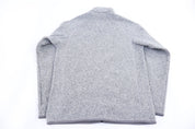 Patagonia Logo Patch Grey Full Zip Sweater - Sweater - Thrifted Threads