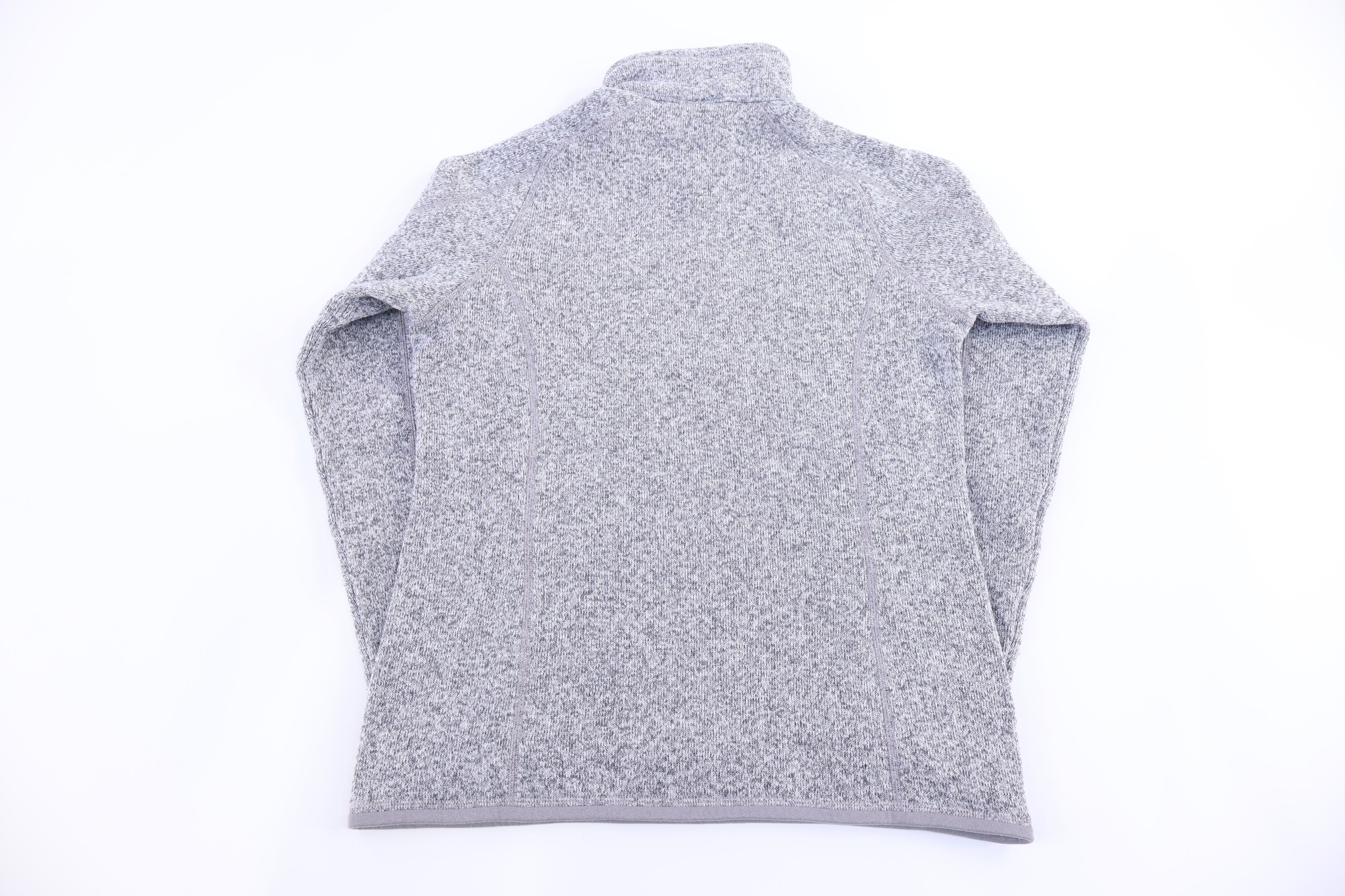 Patagonia Logo Patch Grey Pullover - Sweater - Thrifted Threads
