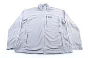 Patagonia Logo Patch Grey Zip Up Jacket - ThriftedThreads.com