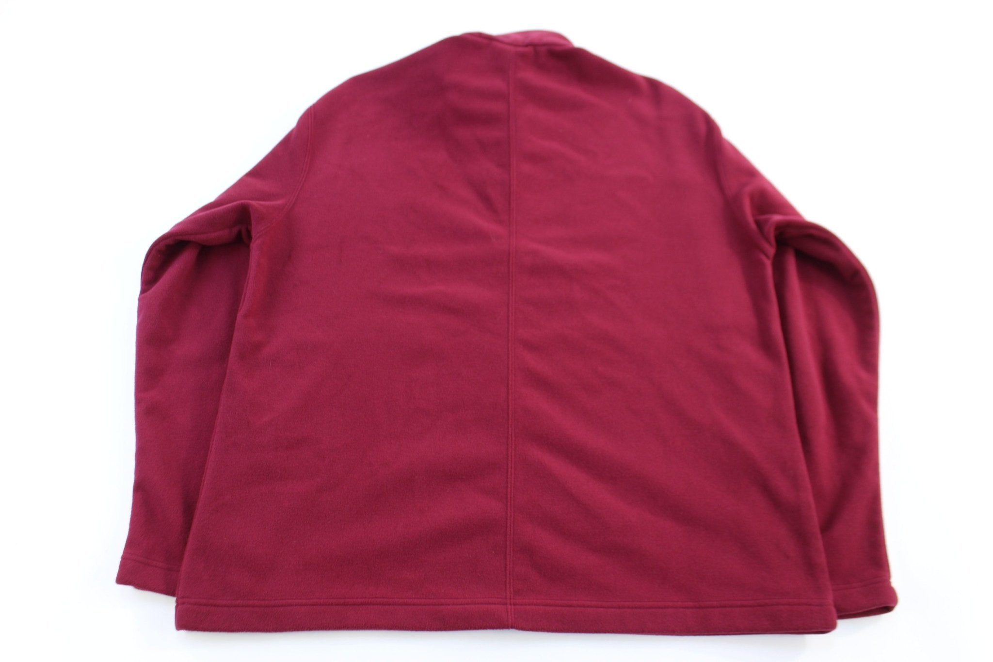 Patagonia Logo Patch Maroon Full Zip Fleece Jacket - Jacket - Thrifted Threads
