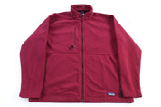 Patagonia Logo Patch Maroon Full Zip Fleece Jacket - Jacket - Thrifted Threads