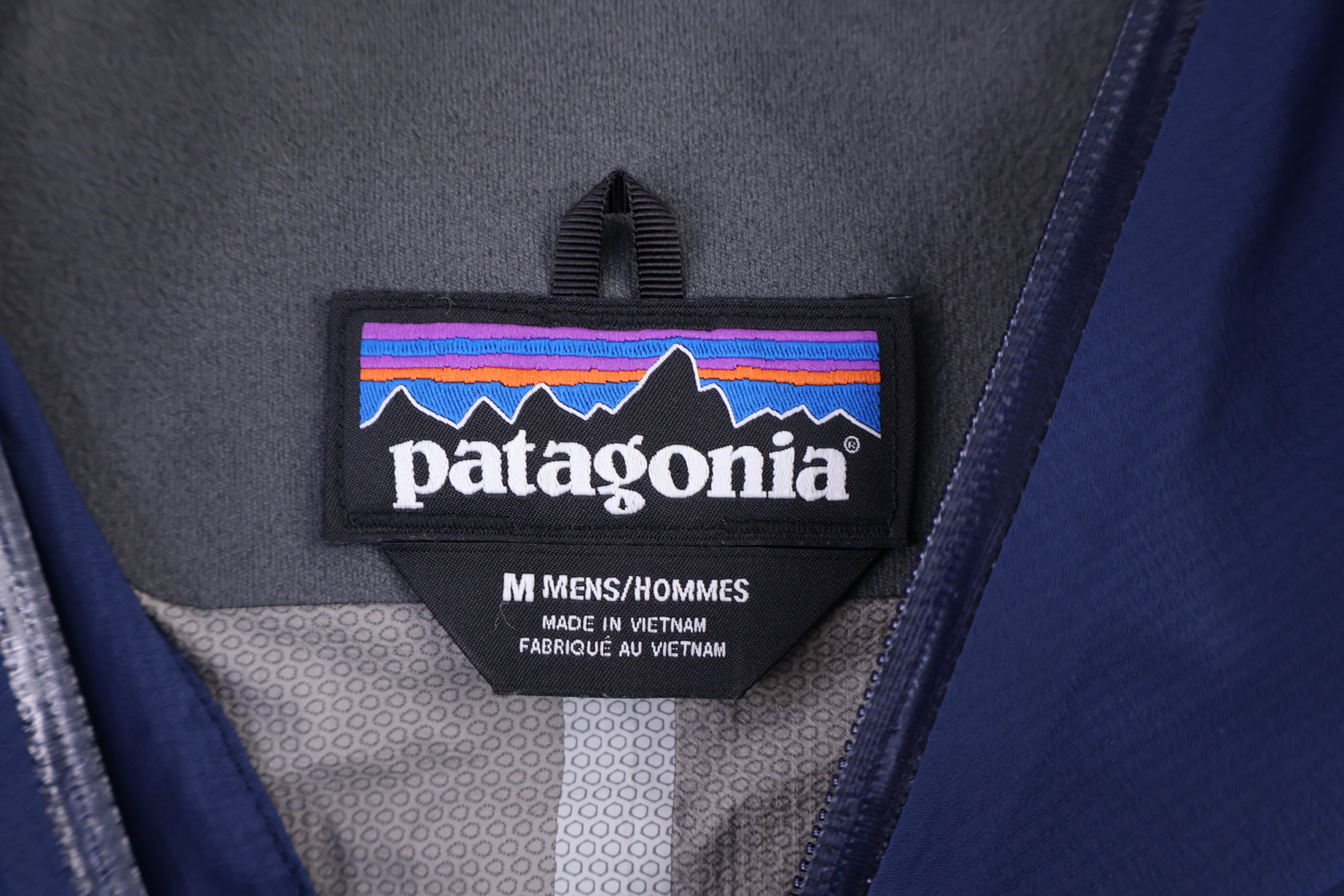 Patagonia Logo Patch Navy Blue Full Zip Jacket - Jacket - Thrifted Threads