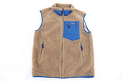 Patagonia Logo Patch Sherpa Full Zip Vest - Vest - Thrifted Threads