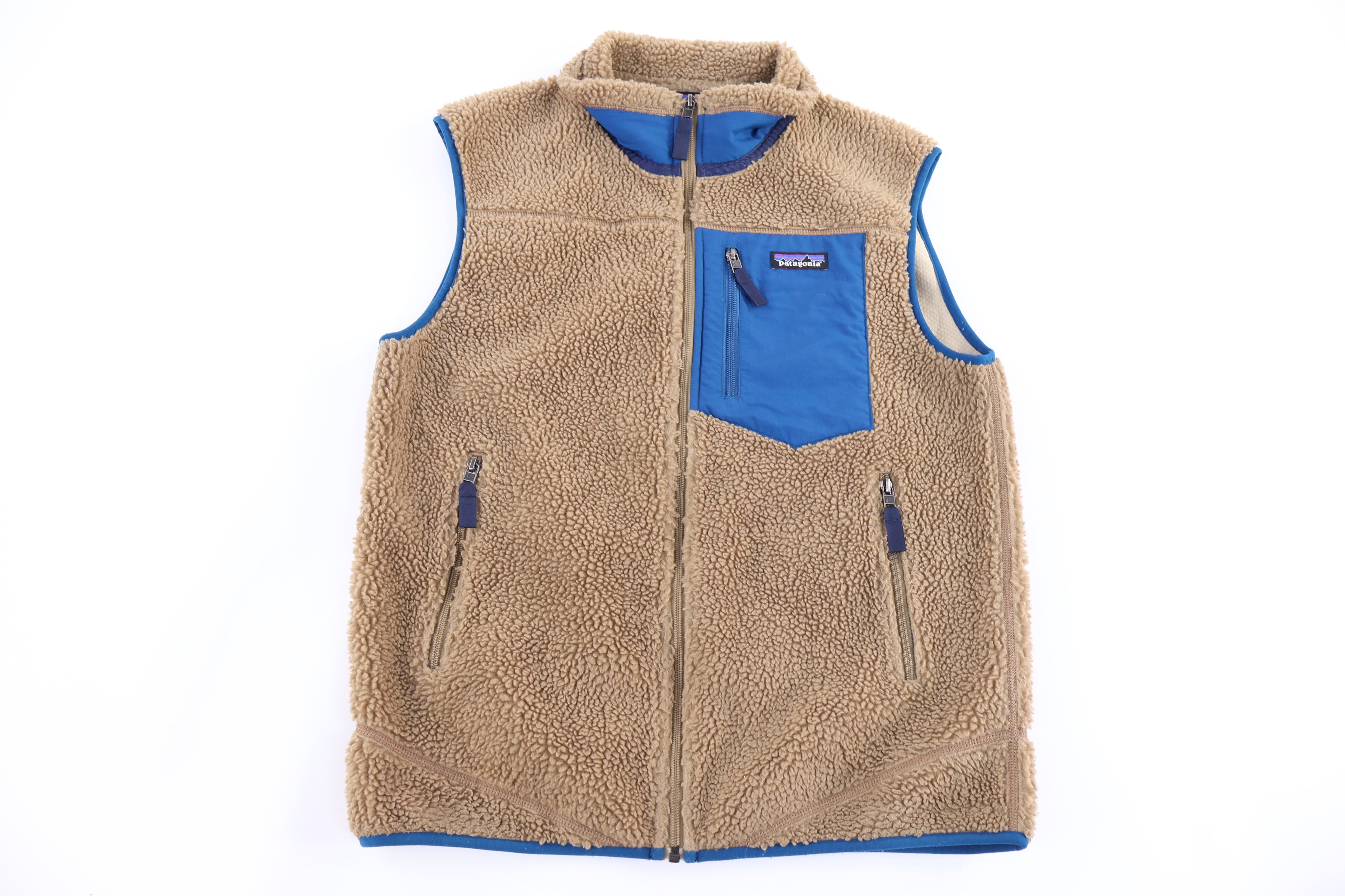 Patagonia Logo Patch Sherpa Full Zip Vest - Vest - Thrifted Threads