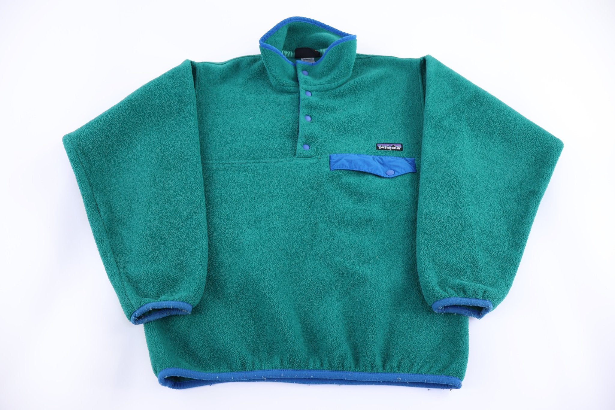 Patagonia Logo Patch Synchilla Snap-T Pulover - Sweater - Thrifted Threads