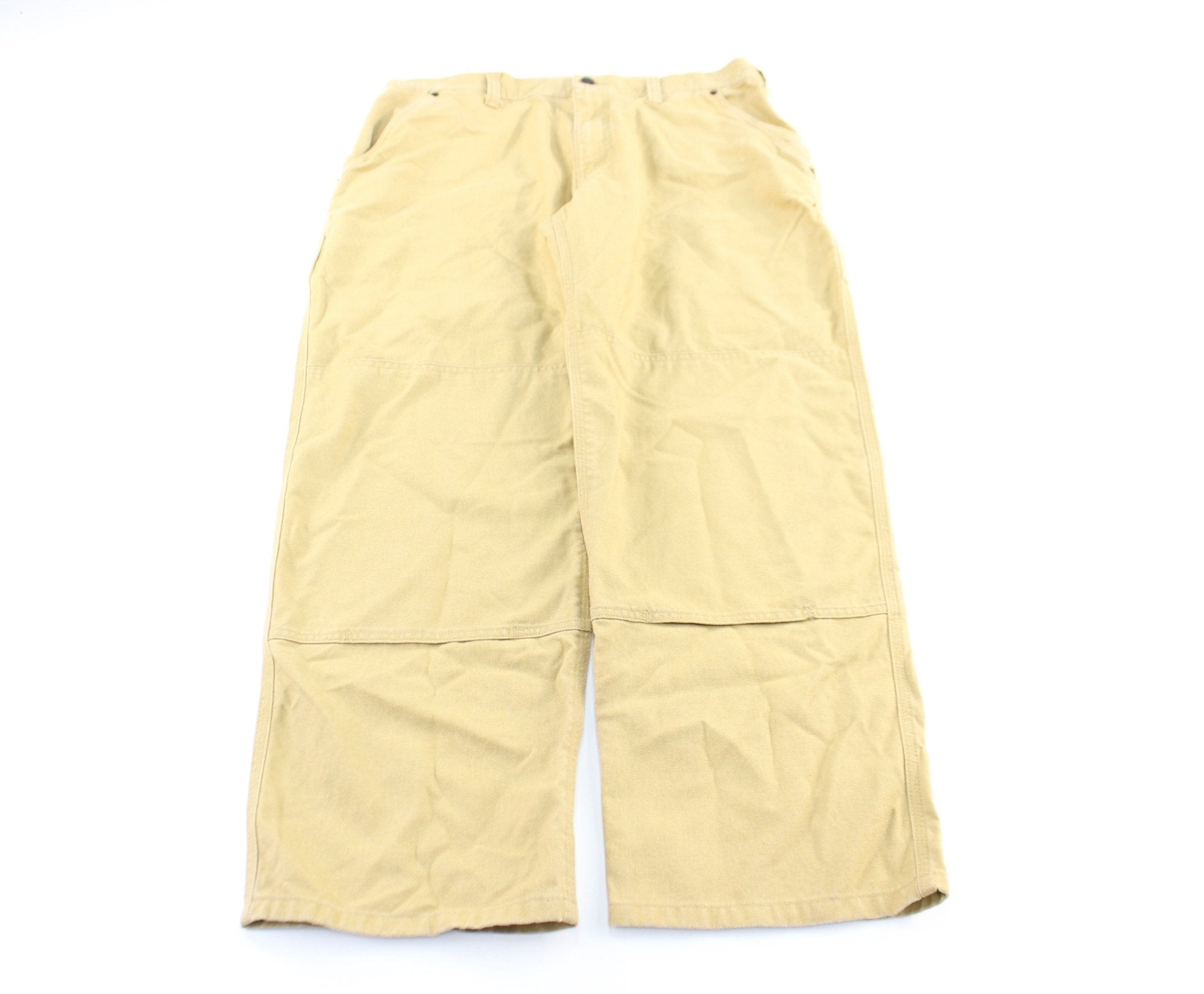 Patagonia Logo Patch Tan Outdoor Pants - ThriftedThreads.com