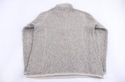 Patagonia Logo Patch Tan Quarter Zip Pullover - Sweater - Thrifted Threads