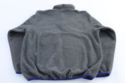 Patagonia Synchilla Blue & Grey Snap - T Fleece Pullover - ThriftedThreads.com