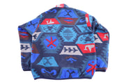 Patagonia Synchilla Logo Patch Multipattern Snap-T Fleece Pullover - Sweatshirt - Thrifted Threads