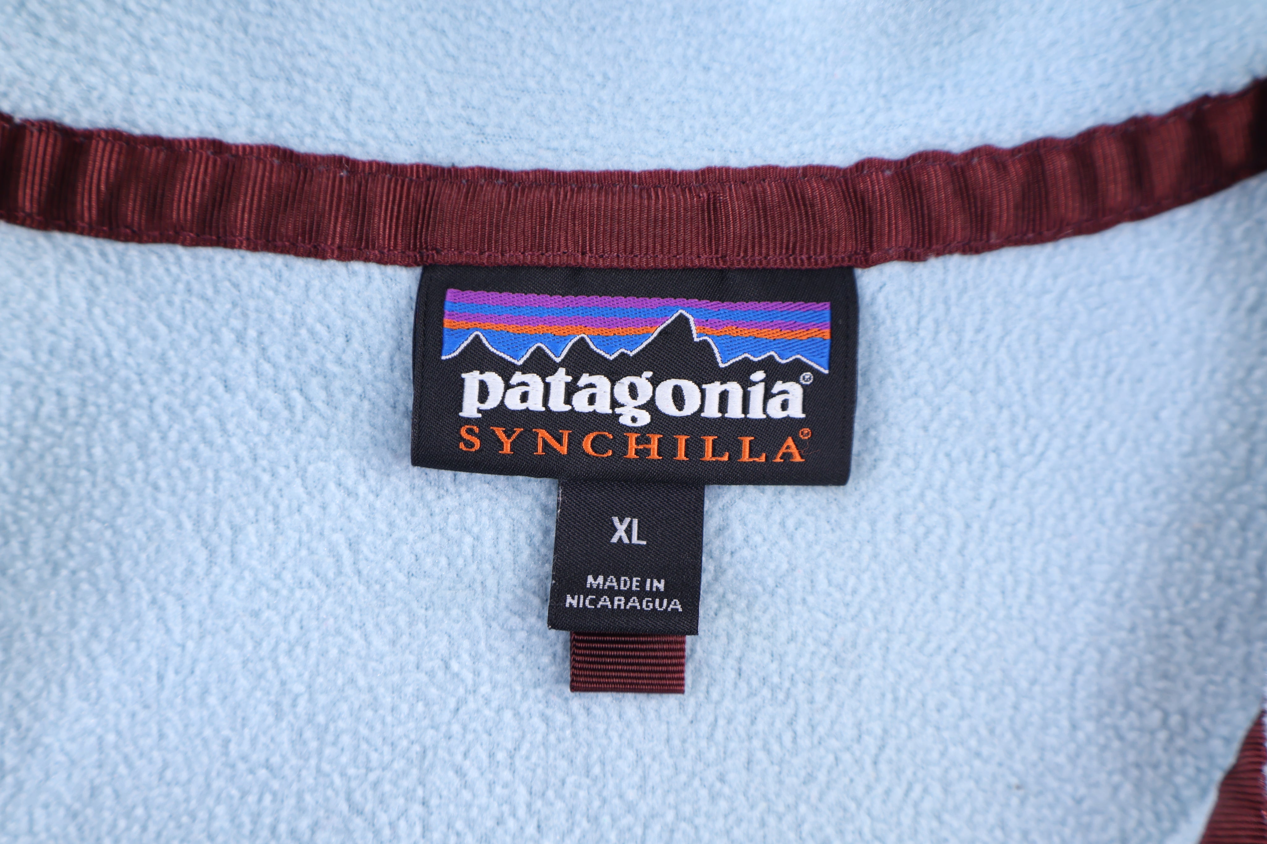 Patagonia Synchilla Logo Patch Snap-T Fleece Pullover - Sweater - Thrifted Threads