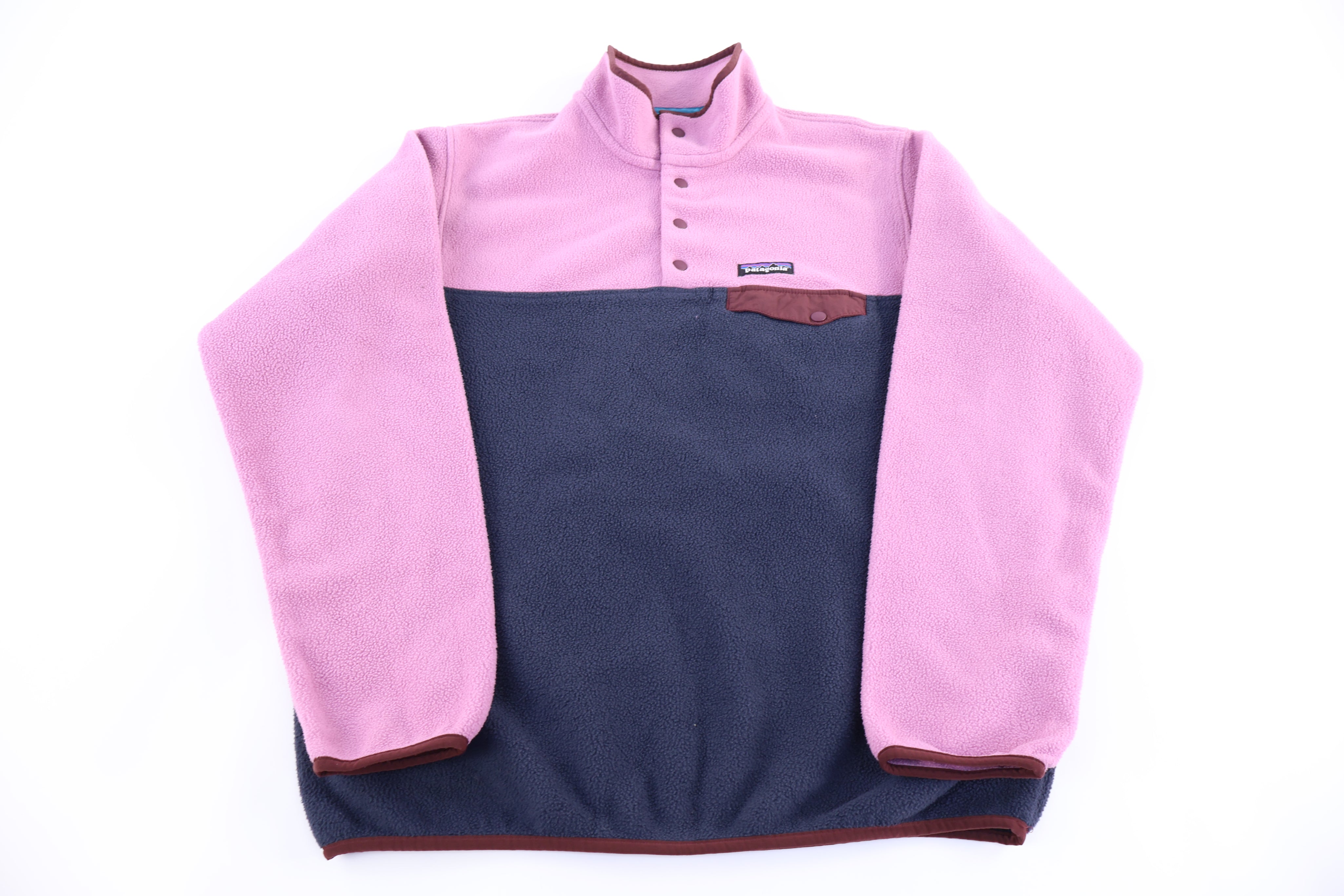 Patagonia Synchilla Logo Patch Snap-T Fleece Pullover - Sweater - Thrifted Threads