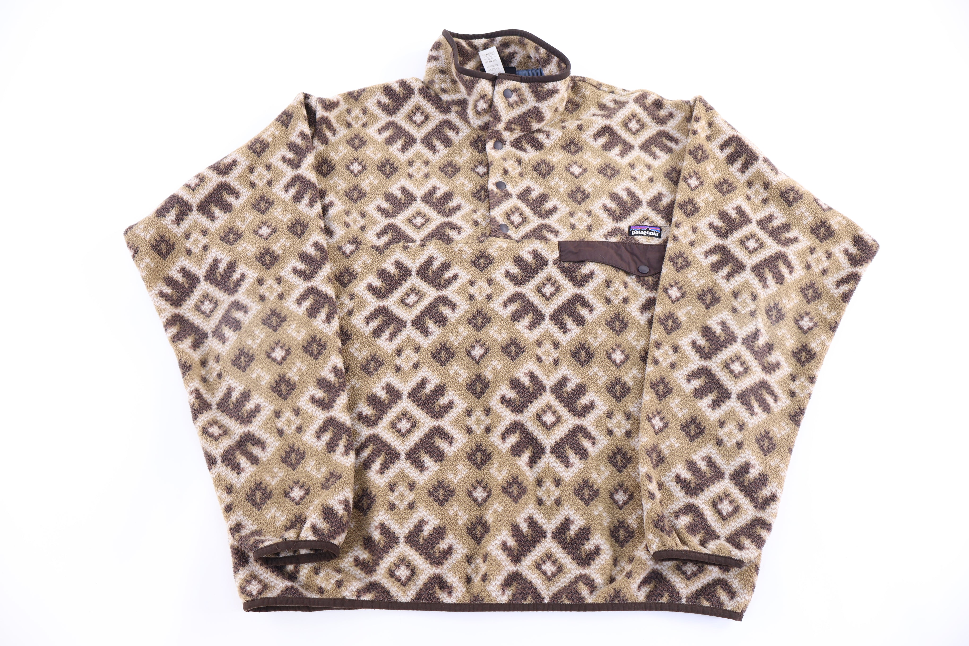 Patagonia Synchilla Logo Patch Snap-T Fleece Pullover - Sweater - Thrifted Threads