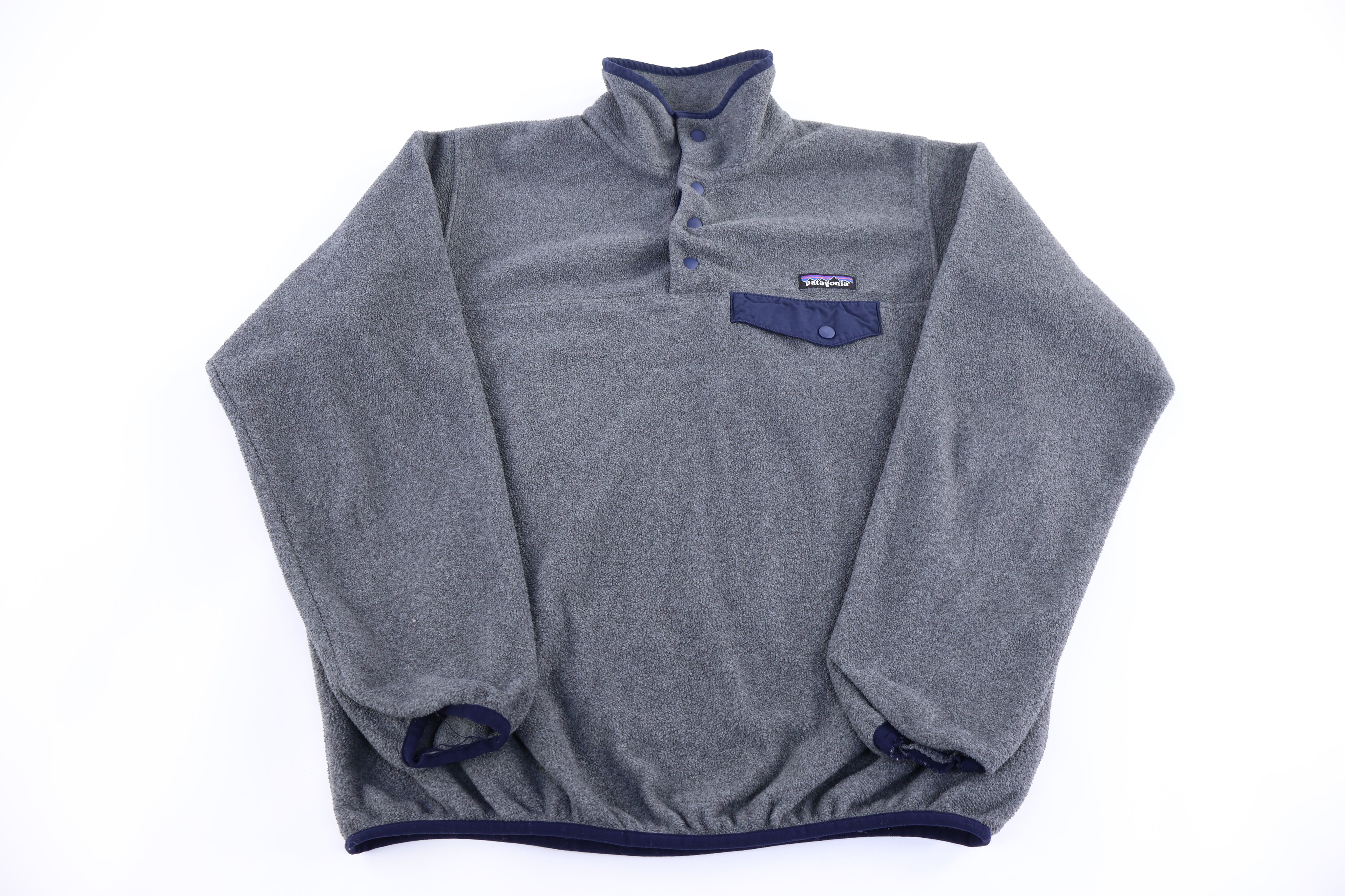 Patagonia Synchilla Logo Patch Snap-T Fleece Pullover - Sweater - Thrifted Threads