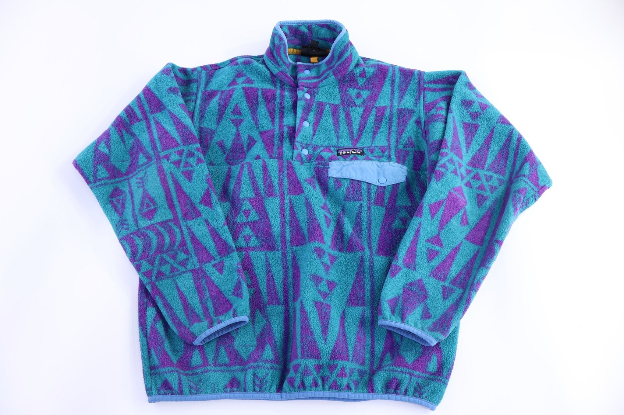 Patagonia Synchilla Logo Patch Snap-T Fleece Pullover - Sweater - Thrifted Threads