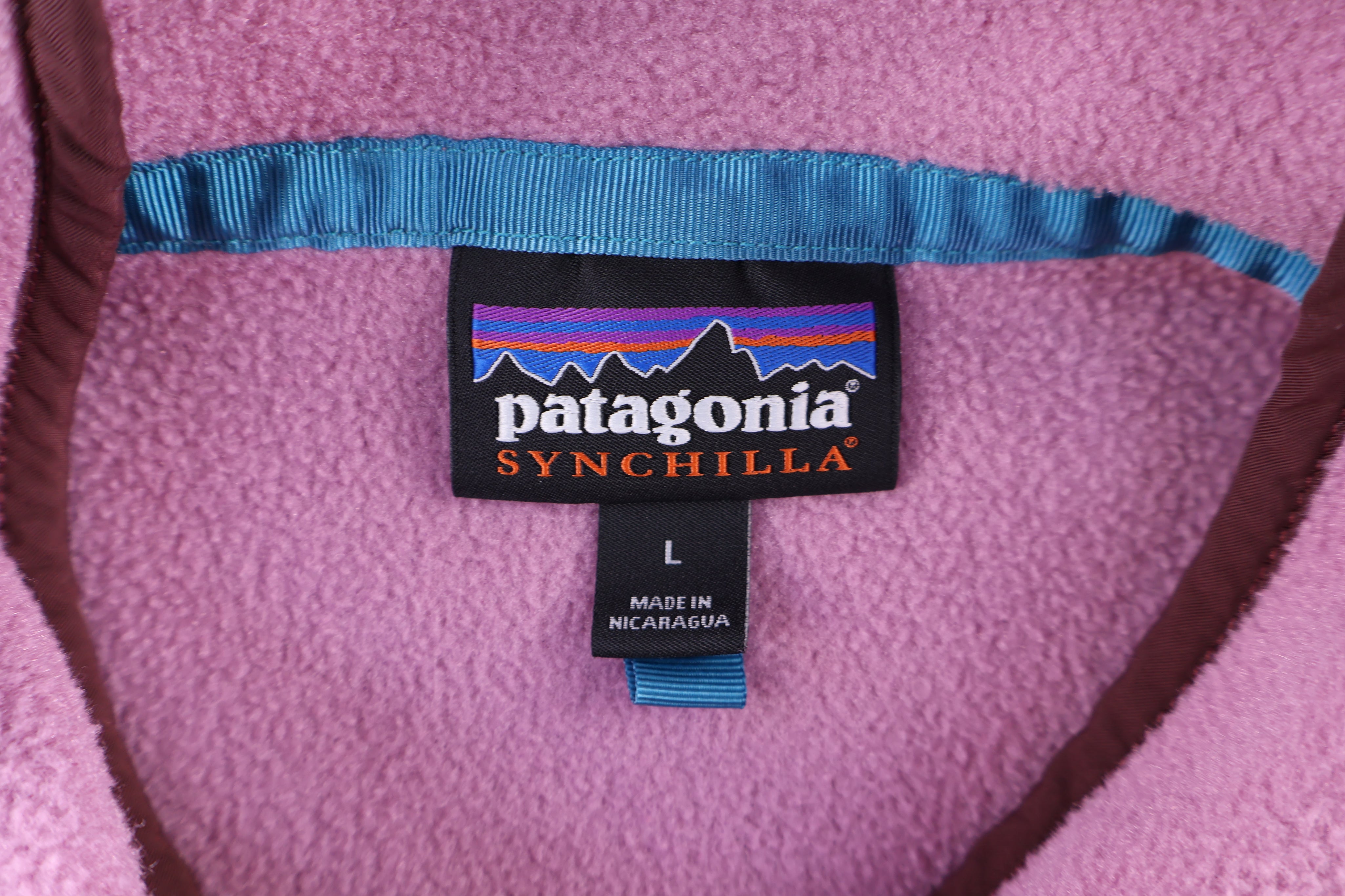 Patagonia Synchilla Logo Patch Snap-T Fleece Pullover - Sweater - Thrifted Threads