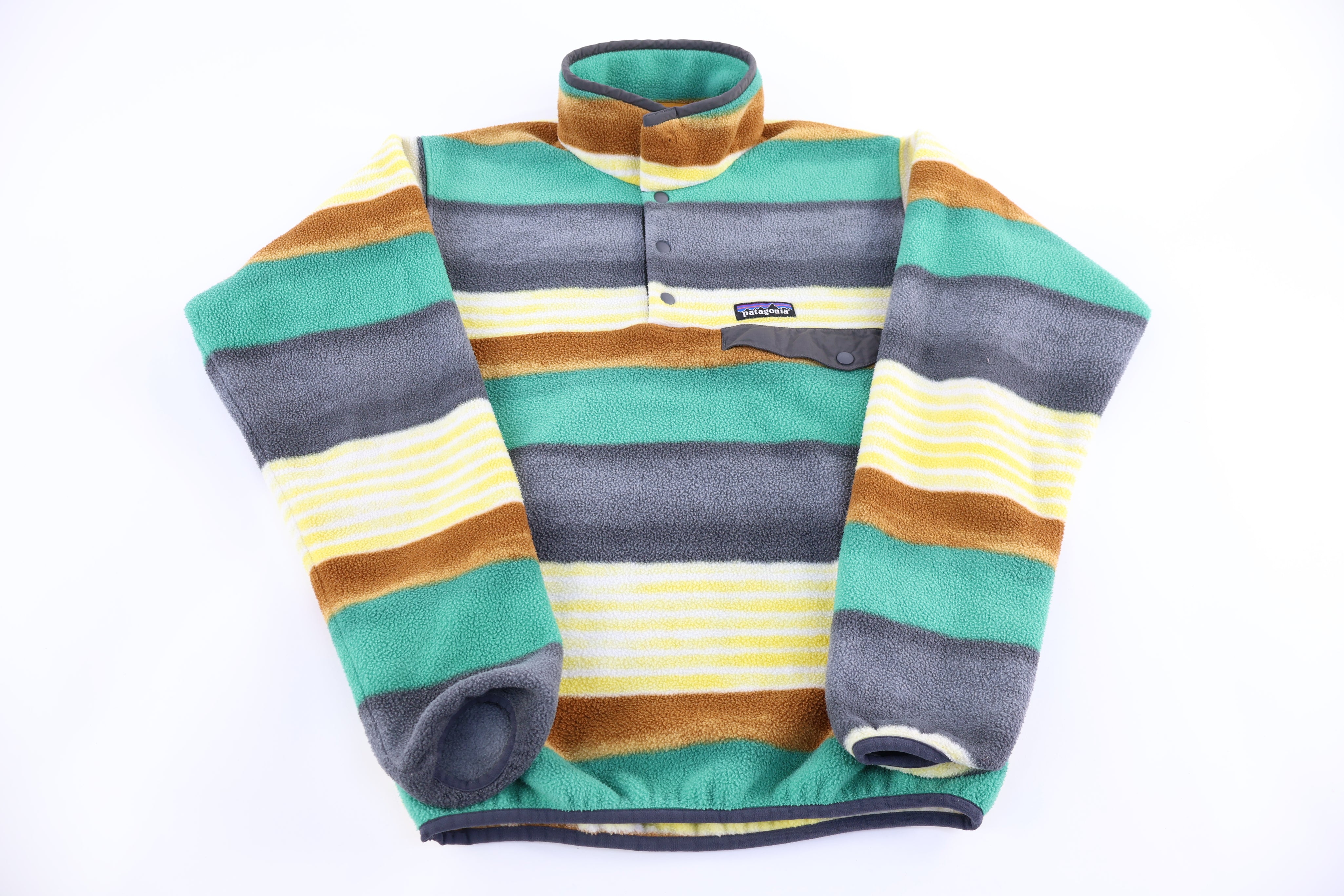 Patagonia Synchilla Logo Patch Snap-T Fleece Pullover - Sweater - Thrifted Threads