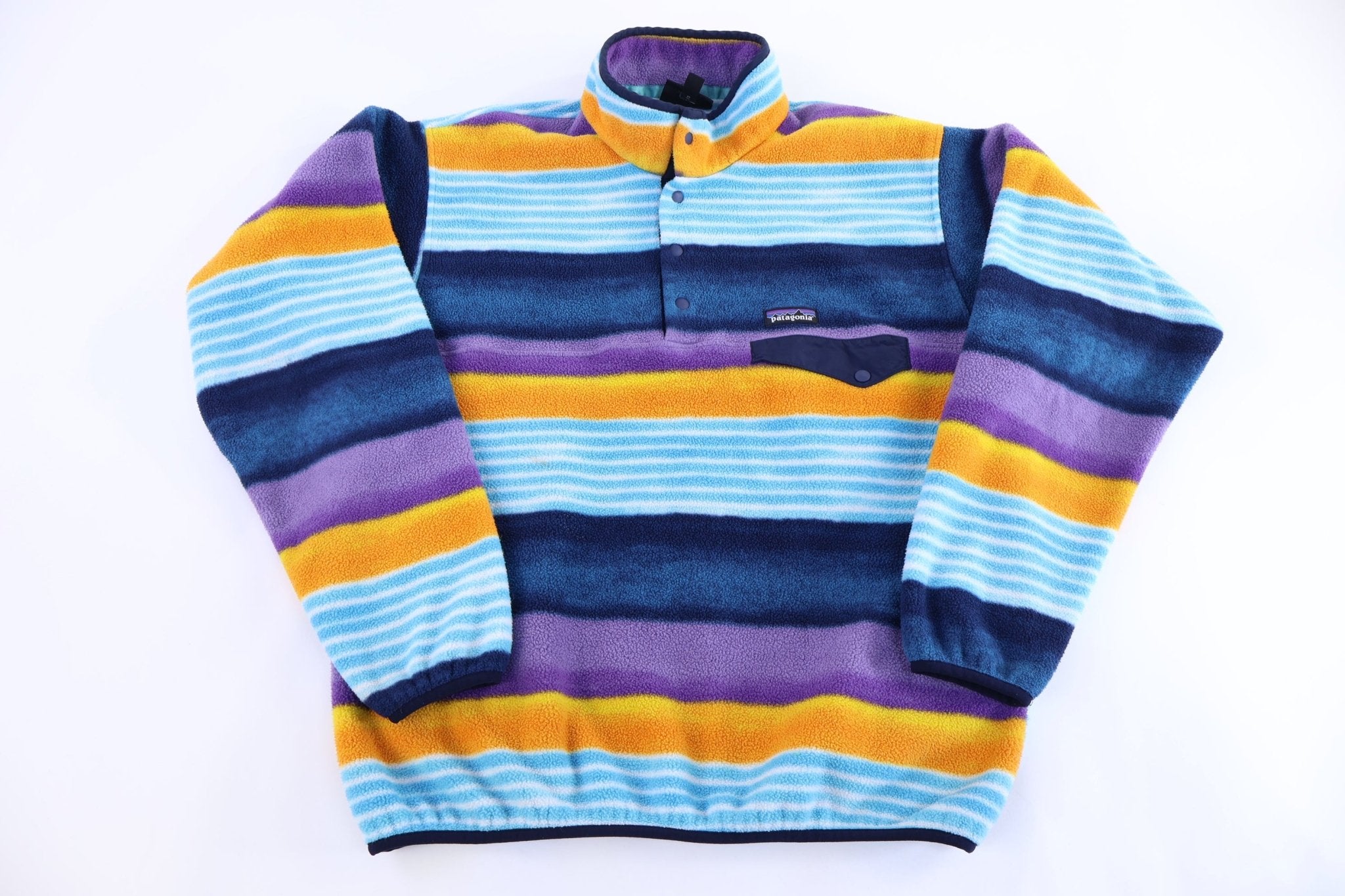 Patagonia Synchilla Logo Patch Snap-T Fleece Pullover - Sweater - Thrifted Threads