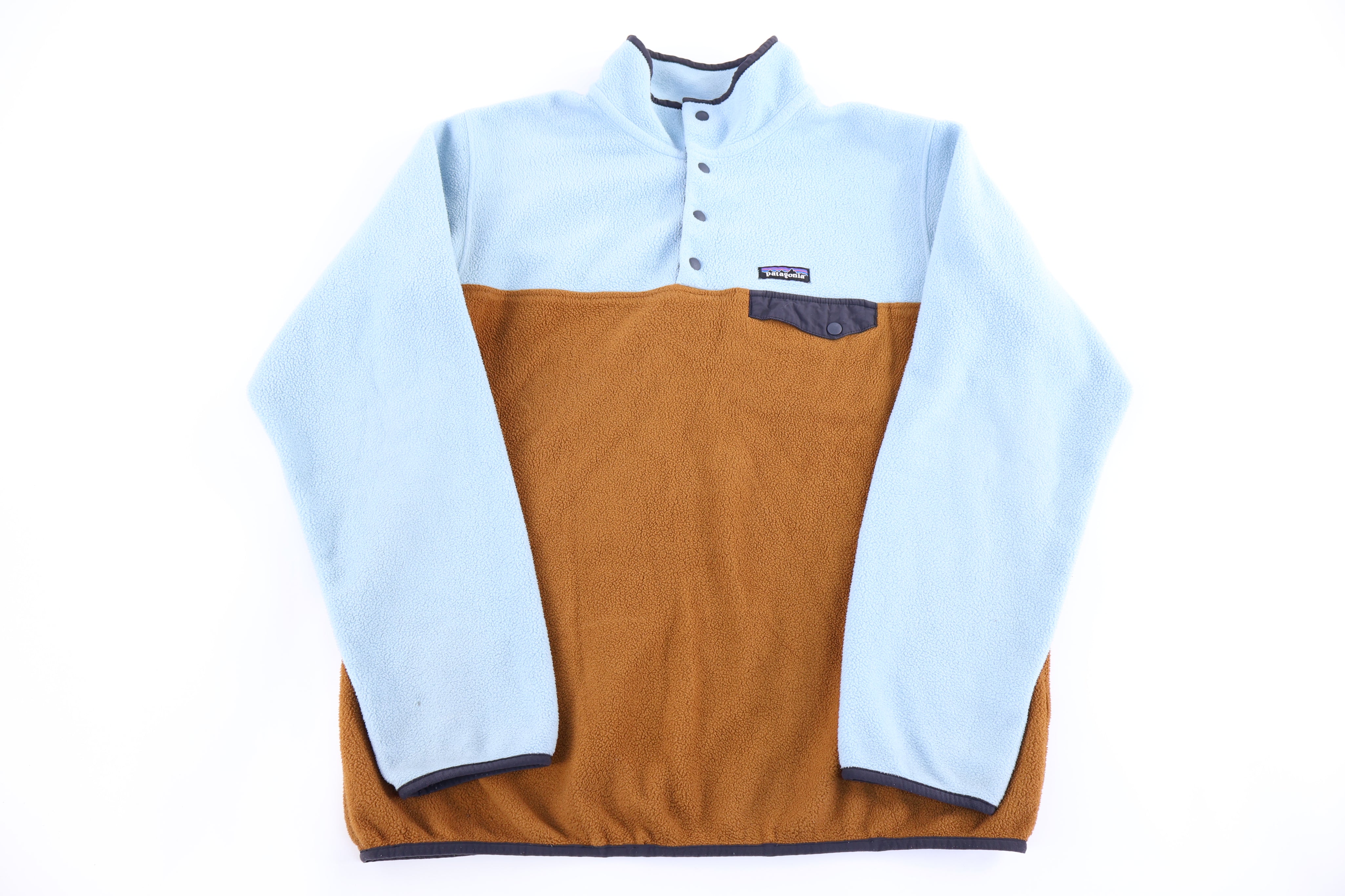 Patagonia Synchilla Logo Patch Snap-T Fleece Pullover - Sweater - Thrifted Threads