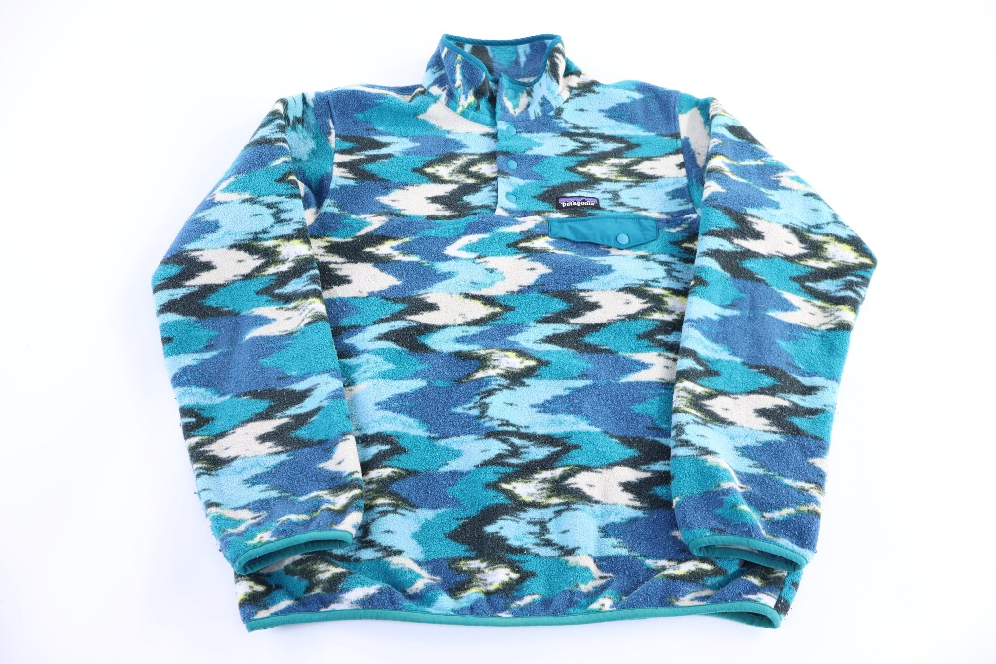 Patagonia Synchilla Logo Patch Snap-T Fleece Pullover - Sweater - Thrifted Threads