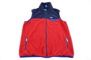 Patagonia Synchilla Red & Blue Fleece Full Zip Vest - Vest - Thrifted Threads