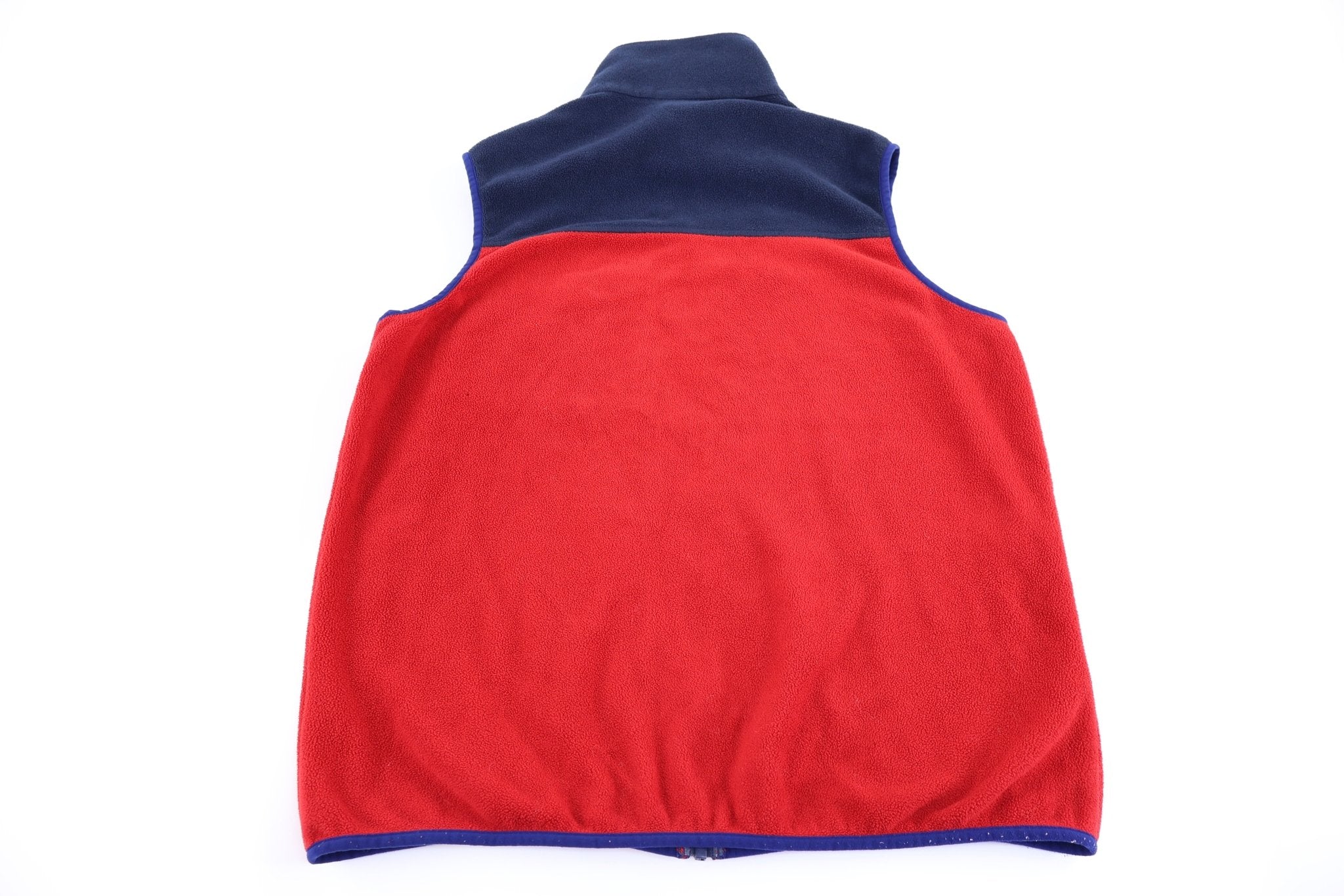 Patagonia Synchilla Red & Blue Fleece Full Zip Vest - Vest - Thrifted Threads